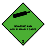 Non-Toxic, Non-Flammable Gases (IATA Class 2.2):