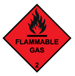 Flammable Gases (IATA Class 2.1):