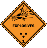 Explosives (IATA Class 1):